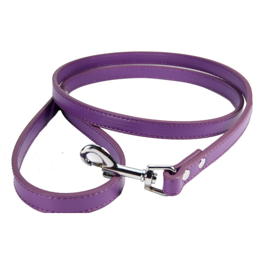 Pet Leash Cat PU Leather Dog Chain 0cbe428f 6d53 4588 92db bee945f749e6