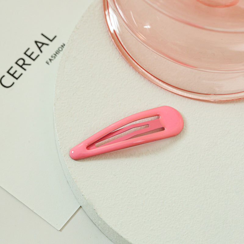 Drop-shaped Clip Paint Epoxy Female BB Clip Headdress Hairpin