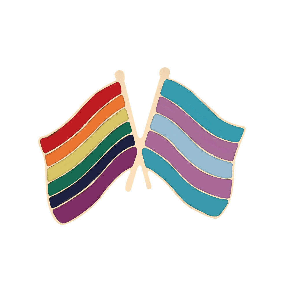 New Creative European And American Six Color Rainbow Brooch 0cce5191 85e9 4214 8111 a32c99beb70c