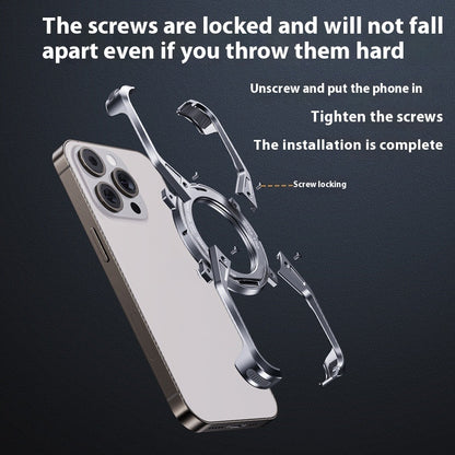 Anti-fall Heat Dissipation Metal Phone Case Mechanical Arm Protective Shell - 图片 2