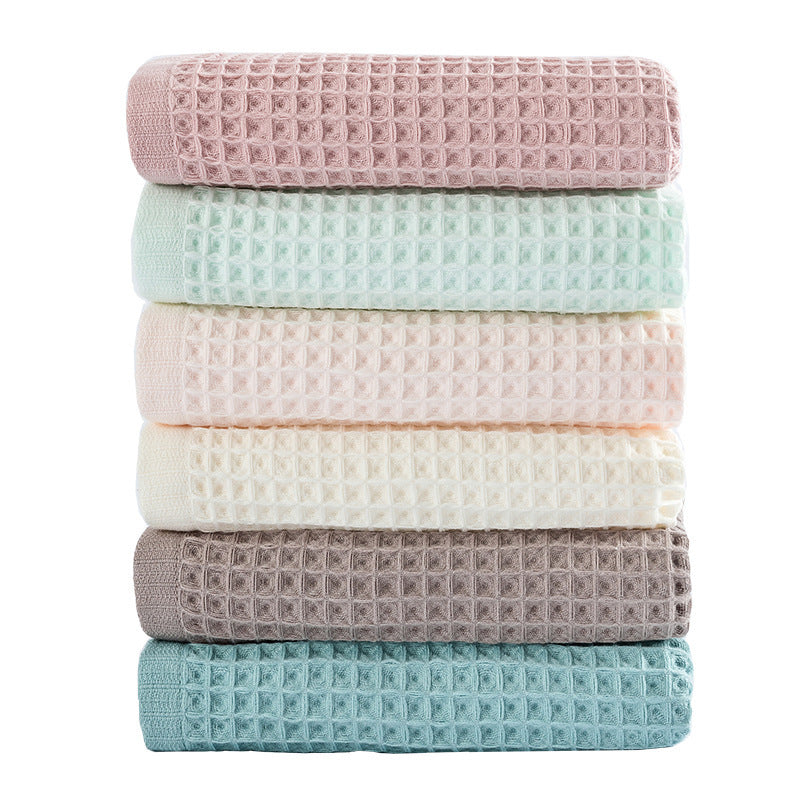 Soft Absorbent Honeycomb Bath Towel Pure Cotton 70X140cm 0ce0bc65 1ff3 41ae a742 3af0b3d63585
