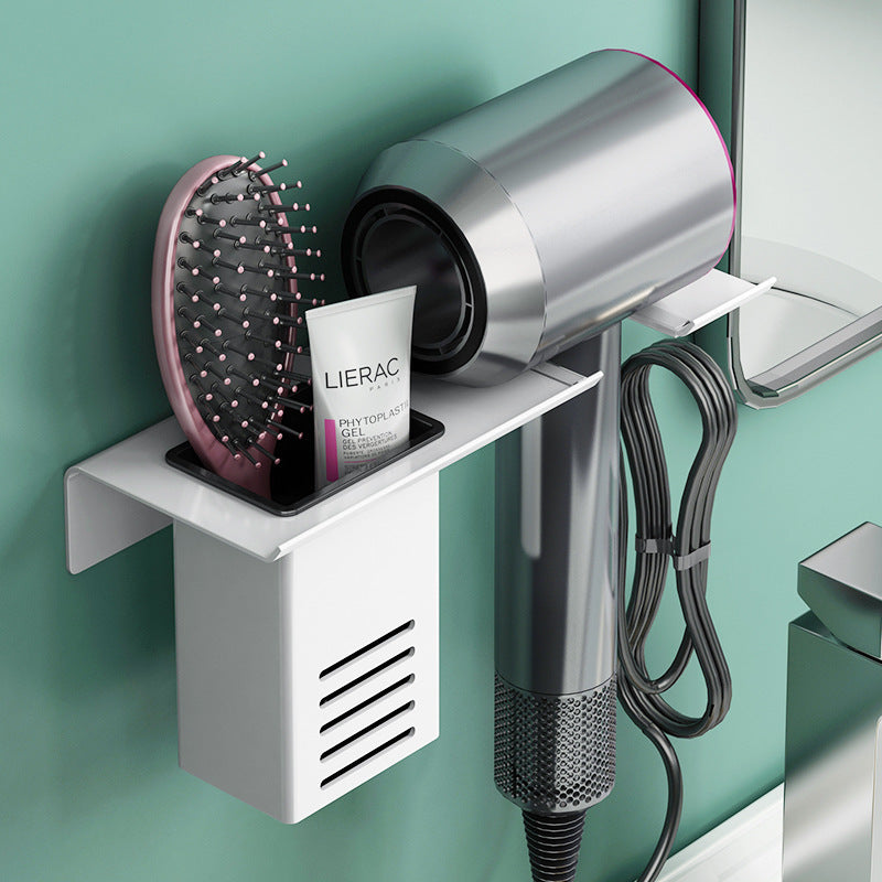 Punch-free Wall Hanging Bathroom Toilet Hair Dryer Rack Bracket 0ceec525 409f 4724 b79e 4792211d84d3