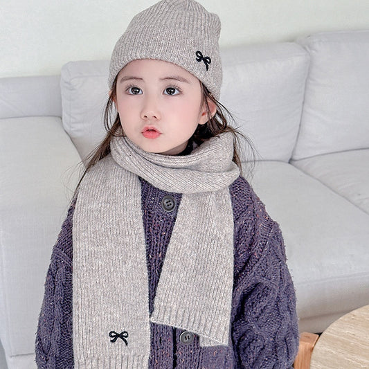 Children's Knitted Scarf Pure Color All-matching Suit 0cf4209c 4b12 4bdc 8c32 cdee16fbc1a3