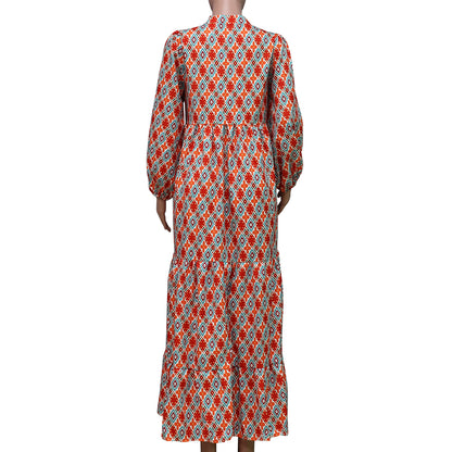 Short-sleeve Mid-length Boho Print Dress 0cff2696 5652 4f84 b4ea f07380a78bbf