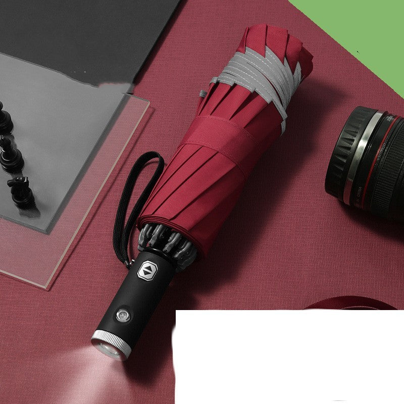 Full-automatic Car LED Light Reflective Strip Folding Umbrella 0d052f28 748f 4808 9be7 4998215fd51e