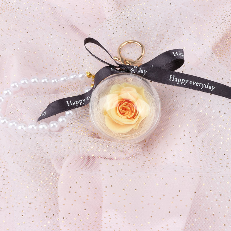 Rose Perianth Pearl Car Hanging Keychain 0d310d17 1819 491e 85a2 978350dabcad
