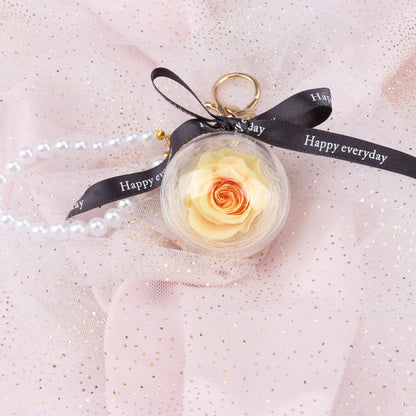 Rose Perianth Pearl Car Hanging Keychain 0d310d17 1819 491e 85a2 978350dabcad