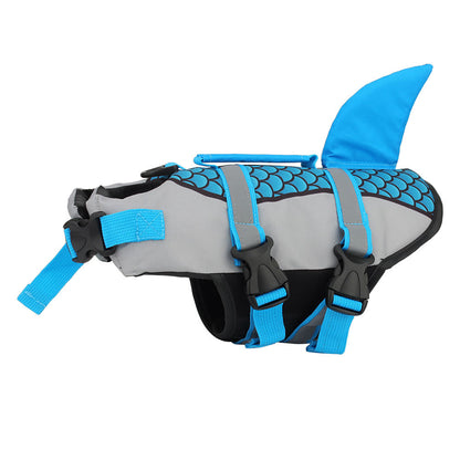 Swim Pet Dog Life Jacket Vest Clothes Life Vest Collar Harness Pets Swimming Summer Swimwear Scales Shark Pet Products 0d4e96