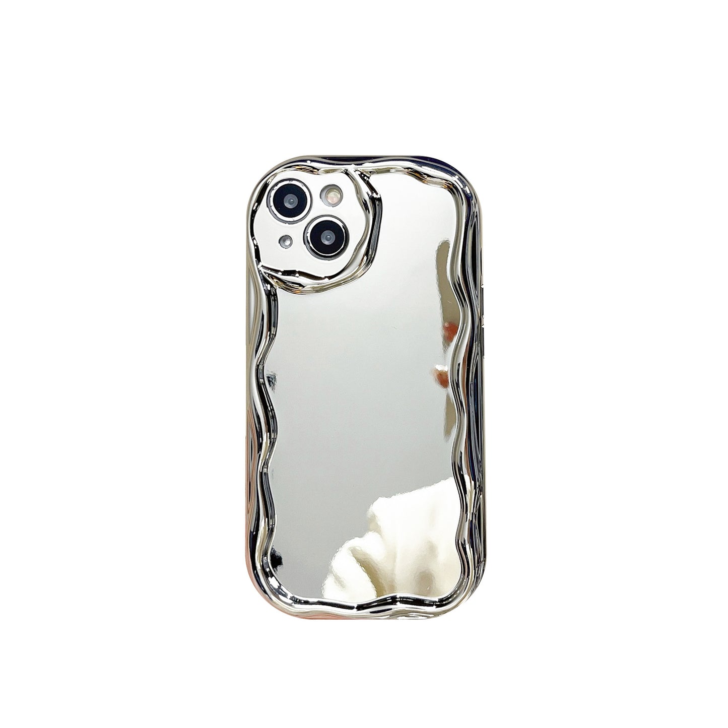 Silver Electroplated Cream Grain Phone Case 0d4ebcd4 7139 4731 9223 d17bf9cdb1d7