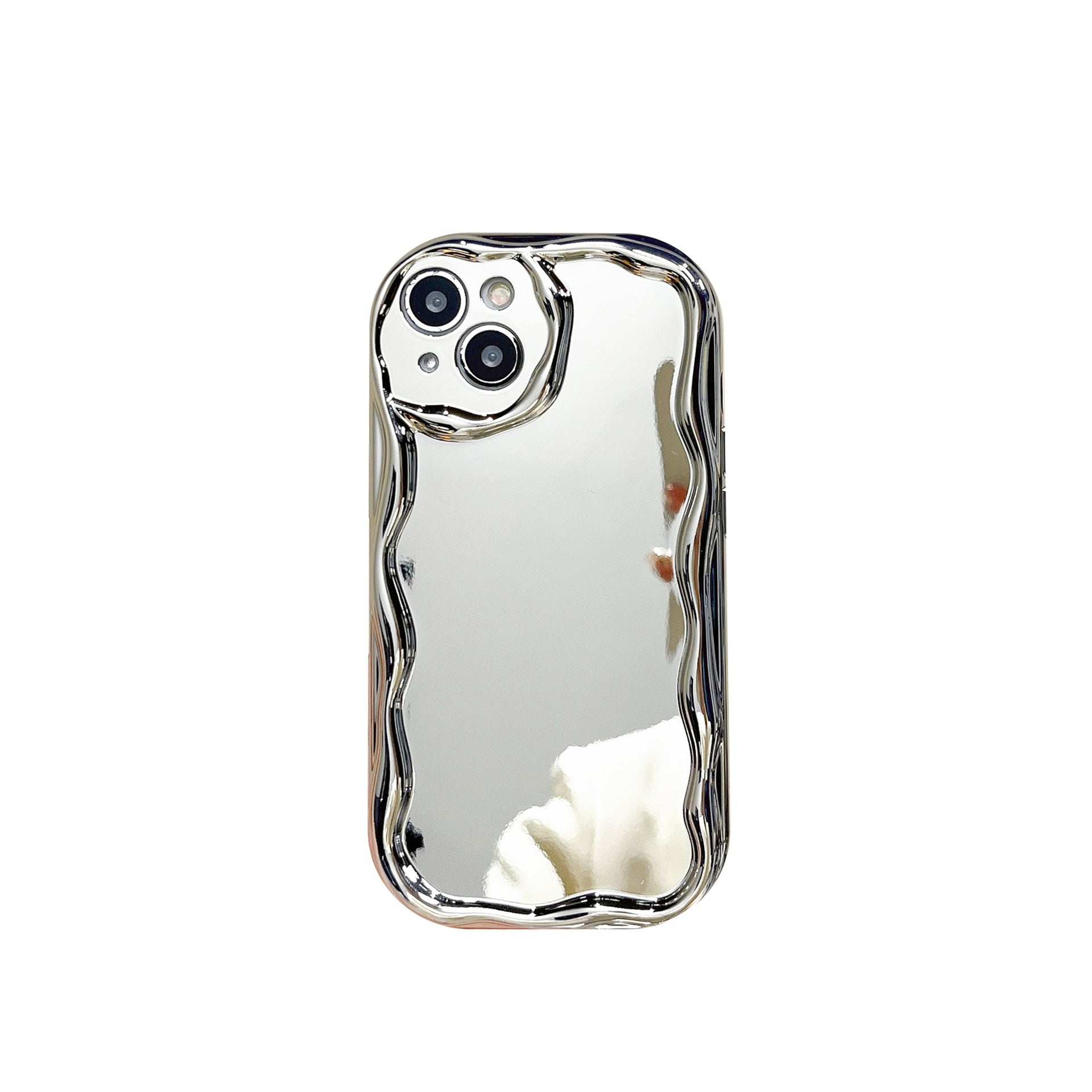 Silver Electroplated Cream Grain Phone Case 0d4ebcd4 7139 4731 9223 d17bf9cdb1d7