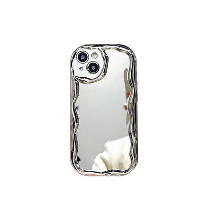 Silver Electroplated Cream Grain Phone Case 0d4ebcd4 7139 4731 9223 d17bf9cdb1d7