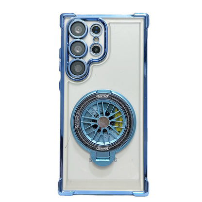 Electroplating Four-corner Drop-resistant Rotating Gyro Magnetic Bracket S23 Phone Case 0d5a1be9 496f 4684 a76e a568014d7a6b