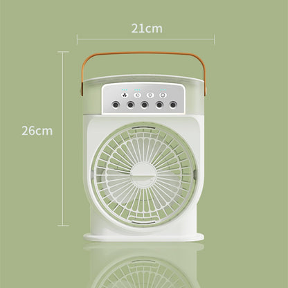 Portable USB Air Conditioner Cooling Fan With 5 Sprays 7 Color Light 600ML Water Tank Spray Mist Air Cooler Humidifiers 0d6ed
