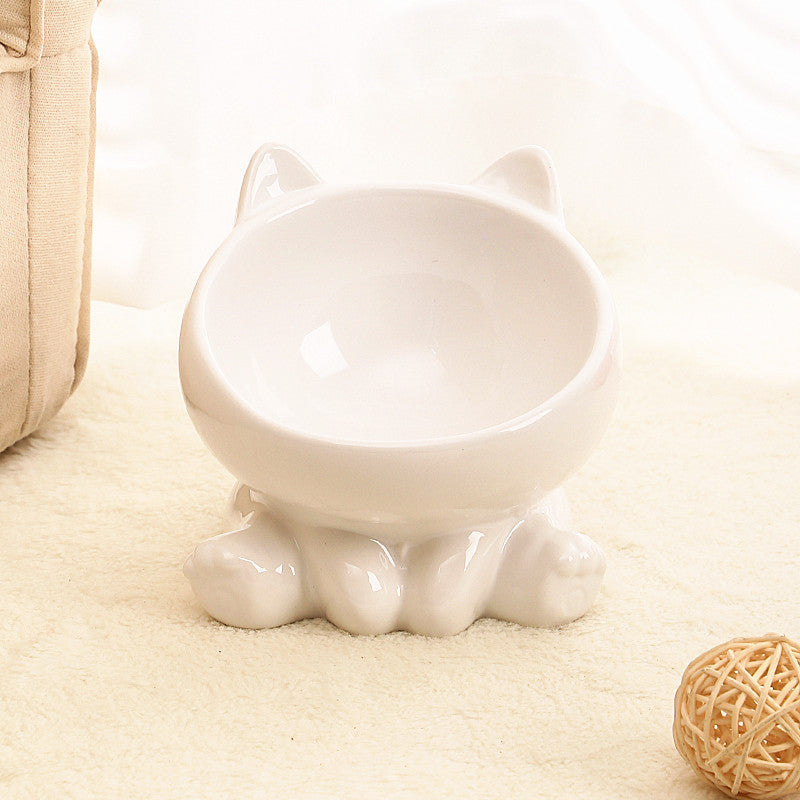 Pet Dogs And Cats Bevel Ceramic Neck Bowl 0d744668 399b 4314 b0ec e174a4d536c6