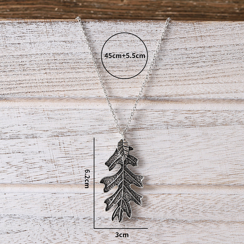 Retro Simple Oak Leaf Pendant 0d76d52d c44b 4a4e 8975 09ad3fd95bb7