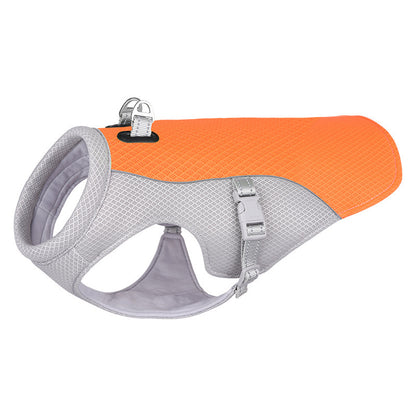 Summer Pet Dog Cooling Vest Heat Resistant Cool Dogs Clothes Breathable Sun-proof Clothing For Small Large Dogs Outdoor Walki