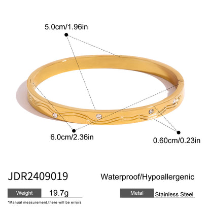 European And American Stainless Steel Zircon Bracelet Buckle Bracelet 0dbcddd3 cfe8 48d7 8f3b d4a59df85a6a