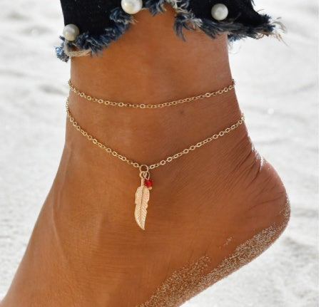 Fashion Shell Rice Beads Hand-Woven Adjustable Anklet Ocean Wind Beach Accessories 0dcfeb19 0719 492e b71e 9e8c04eaa325