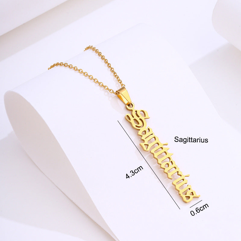 Stainless Steel Zodiac Necklace 0dd760ca 477d 4c05 a831 07312d8538ab