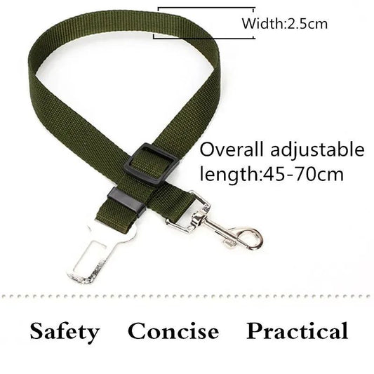 Pet Supplies Dog Car Dog Seat Belt Harness Leash Dog Collar Adjustable Seatbelt Leash For Small Medium Dog Traveling Accessor