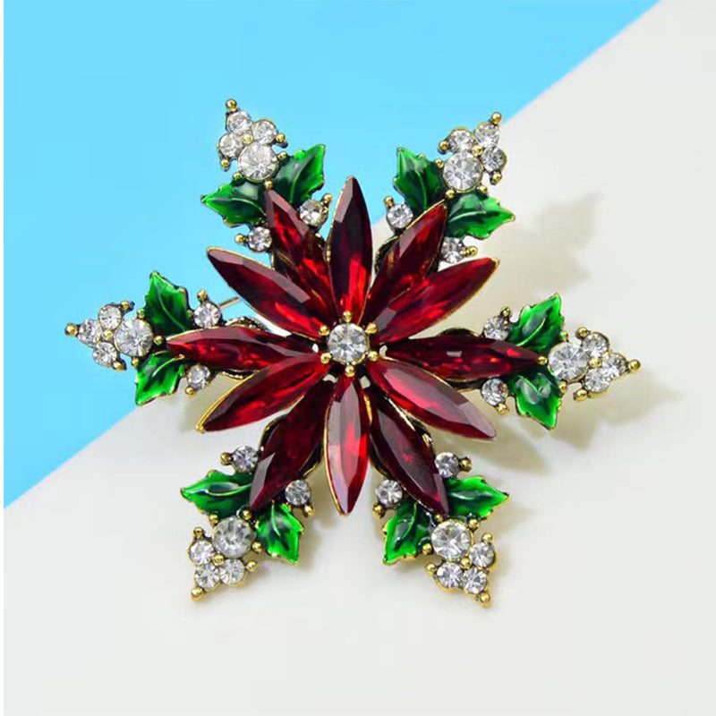 Glass Christmas Snowflake Brooch 0df86d25 2231 4e4c b393 d8801aab291c
