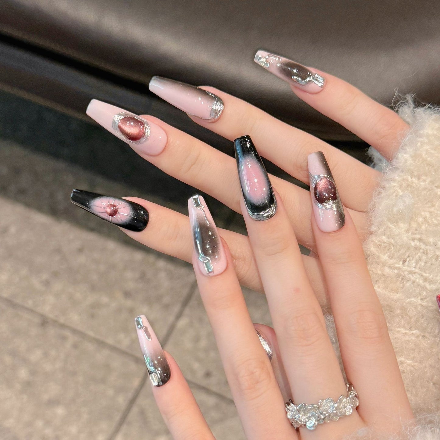 Y2g Black Cool Hot Girl Stickers Wear Nail Tip 0e081871 2a36 405d acd0 cb36dc8eac09