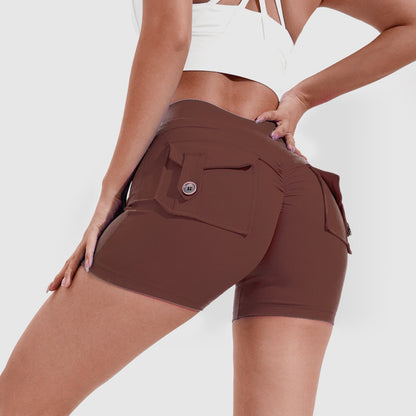High Waist Hip Lifting Shorts With Pockets Quick Dry Yoga Fitness Sports Pants Summer Women Clothes 0e0ba6d9 2a7b 412a b997 5