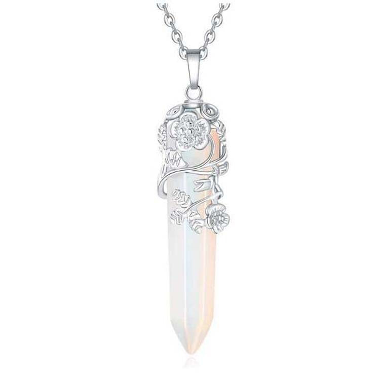 Fashion Natural Stone Crystal Rose Flower Hexagon 0e0c1527 15eb 4834 86aa 82575e3b2e0c