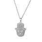 Vintage Palm Evil Eye Necklace Stainless Steel Pendant 0e173644 f8c1 4cbd 9c18 866daf253cfe