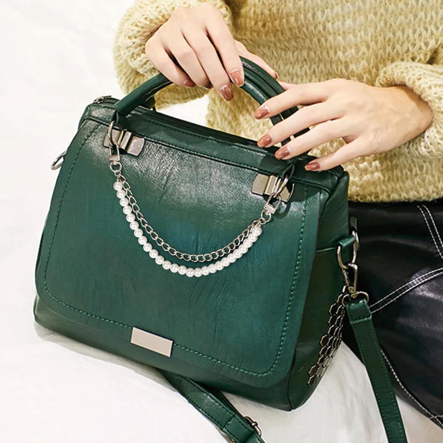 Anti-lost Mobile Phone Lanyard Water Cup Portable Pearl Double Chain Bag Decorative Chain 0e2248d3 9384 42a2 8a86 deba9175319