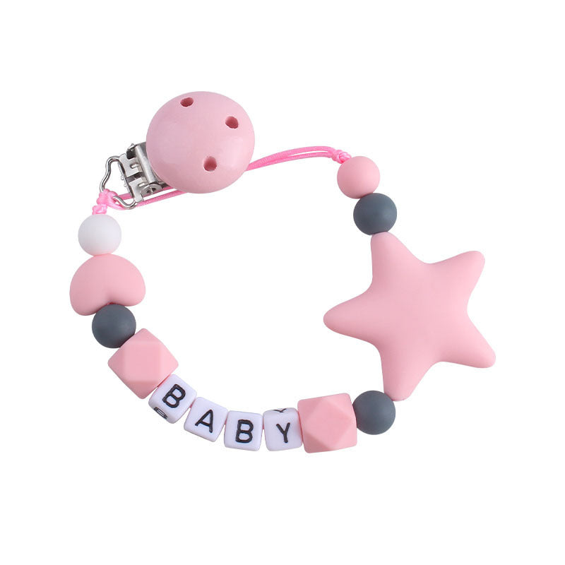 Five-pointed Star Teether Pacifier Chain Toy 0e29770d 323d 4ba3 bb25 fcb046bbc24a