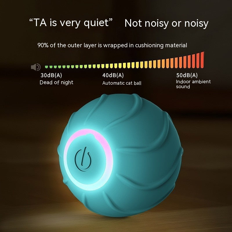 Smart Cat Toys Rolling Ball Pet Cat Owner Interactive Pets Toys Automatic Bouncing Ball USB Self Hi Teasing Kittens Jumping B