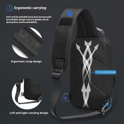 Men's Shoulder Messenger Multi-functional Fashion Leisure Crossbody Hard Shell Chest Bag 0e5ff88a d680 4ba9 a1b3 431d2660654e
