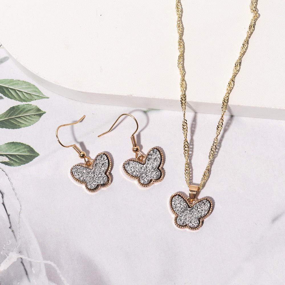 European And American Fashion Butterfly 2-piece Set Jewelry Wholesale 0e9d5c9d 6bb0 4c9c a4b4 e6c5b7f09bbf