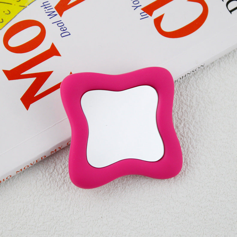 Irregular Mirror Transparent Air Bag Bracket Ins Blogger The Same Model Mobile Phone Bracket - 图片 6