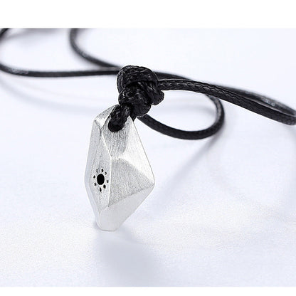The Sun And The Moon Attract A Wishing Stone Couple Necklace Hipster Simple Brushed Magnet Pendant 0ec72253 efb4 4cfb 880e 90