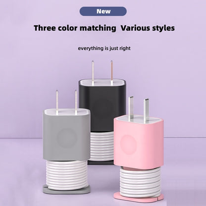 Data Cable Organizer Power Adapter Protective Case Cover For Apple 18w 20w USB-C Fast Charger Silicone Case 0ed6bc13 f057 475