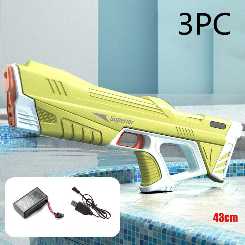 Summer Full Automatic Electric Water Gun Toy Induction Water Absorbing High-Tech Burst Water Gun Beach Outdoor Water Fight To