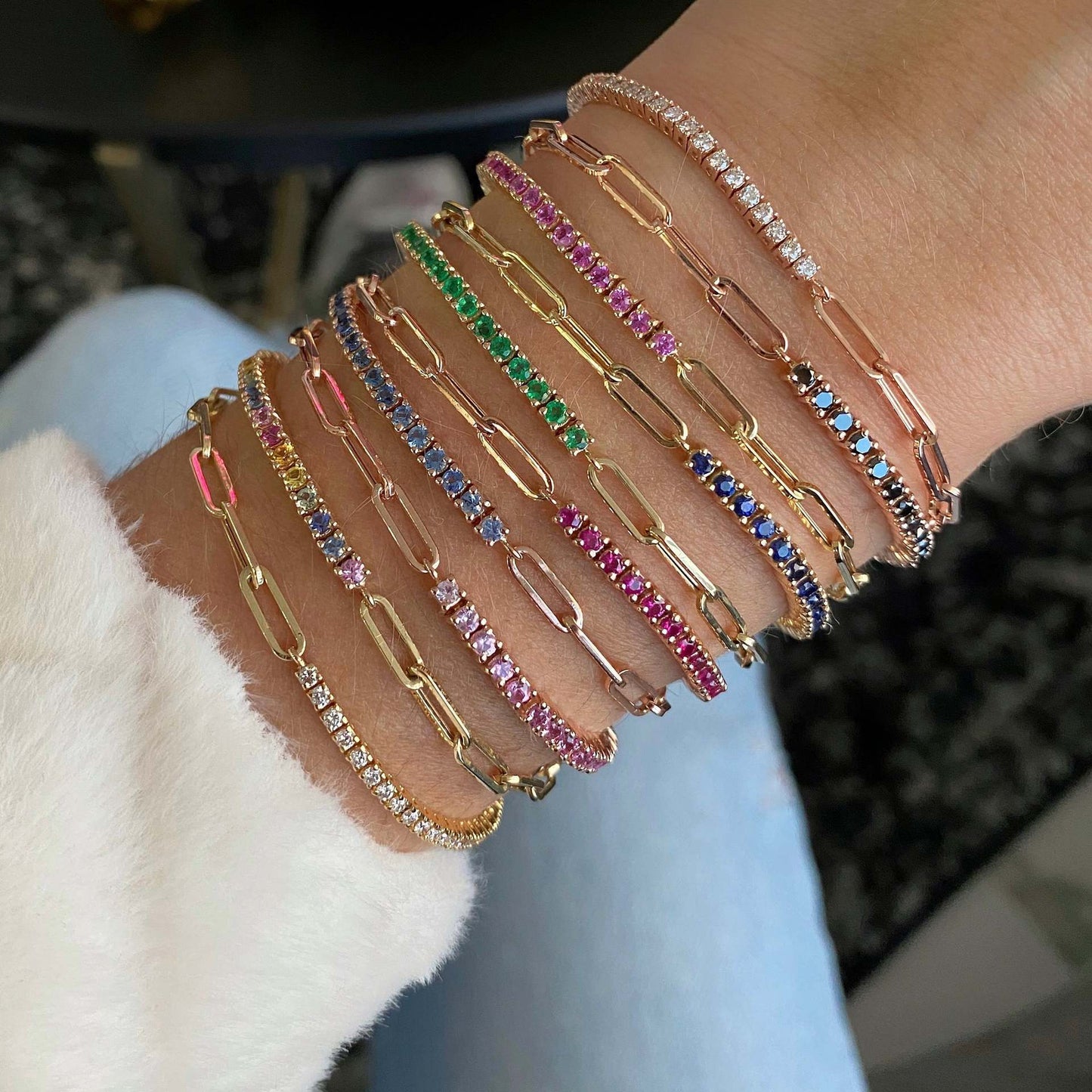 S925 Micro-inlaid Single Row Diamond Tennis Chain Simple Personality Women's All-match Bracelet 0ee74ca0 f476 424d 8ee0 ea9fb