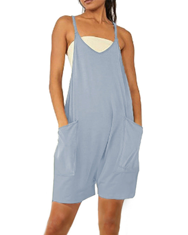 Women's Casual Zipper Pocket Jumpsuit Overalls 0ee972db 5fa2 42b8 b003 51d7b41fe6ec