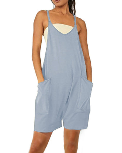 Women's Casual Zipper Pocket Jumpsuit Overalls 0ee972db 5fa2 42b8 b003 51d7b41fe6ec