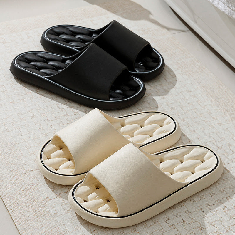 Non-slip Design Bathroom Slippers Home Summer Thick Sole Floor Bedroom House Shoes For Women Men 0ef70bd2 4a54 41d2 89be b5c0