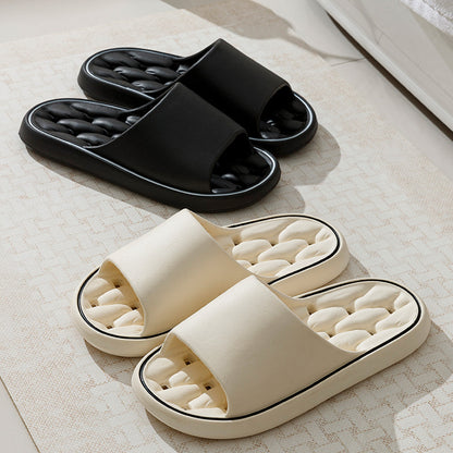 Non-slip Design Bathroom Slippers Home Summer Thick Sole Floor Bedroom House Shoes For Women Men 0ef70bd2 4a54 41d2 89be b5c0