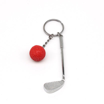 Golf Keychain Pendant Cross-border Gift Golf Creative European And American Metal Hardware Pendant Crafts 0f303b36 d905 474a 