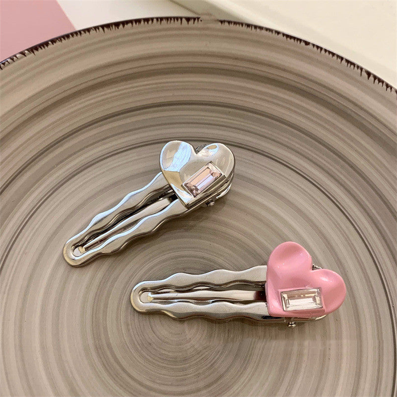 White Love Crystal Duckbill Clip Female Temperament 0f389abe 00ea 4935 a385 0e049f55fdae