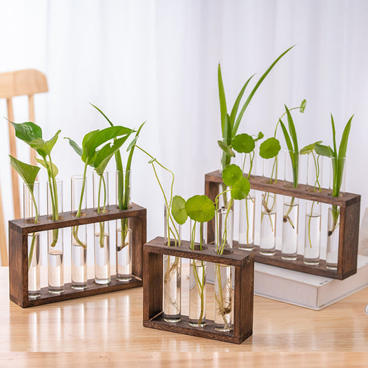 Creative Wooden Frame Hydroponic Plant Container Home Desktop Decorations 0f3beac7 e2f7 4754 9e45 85e01385c70e