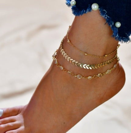 Fashion Shell Rice Beads Hand-Woven Adjustable Anklet Ocean Wind Beach Accessories 0f4b6f7f 2a79 44d3 ae13 09a623963e81