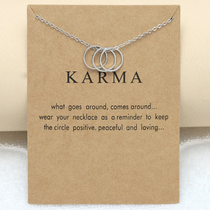 Creative Card Three Circle Geometry Necklace 0f5ef861 d3d2 4ac4 8a61 f2977ee2b092