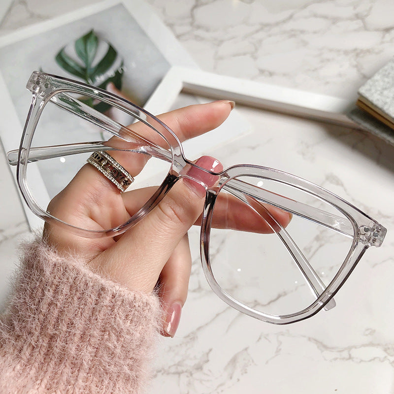 Anti-blue Light Glasses Women's Korean-style Plain Irregular Glasses Frame 0f849a30 f43a 48f0 bd48 dab6e7176da5