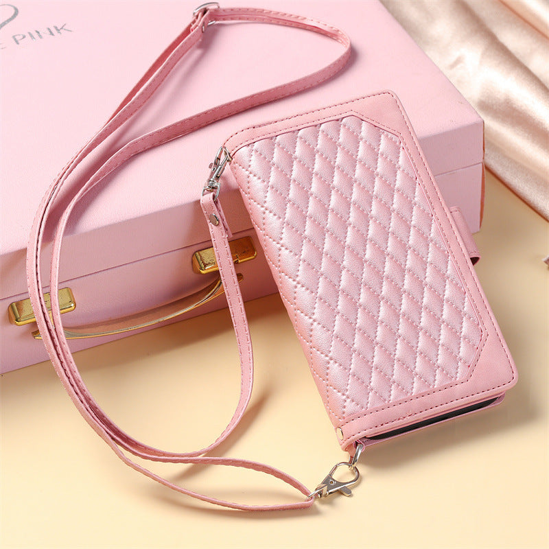 Crossbody Plaid Multi-functional Zipper Bag Mobile Phone Case 0f8fe430 13b6 4010 822d ee0c8aa0e4ed